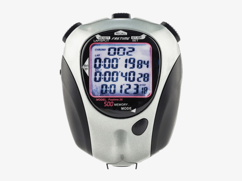 Stopwatch With 500 Lap Memory, Data Download To Pc - Fastime Stopwatch, transparent png #902202