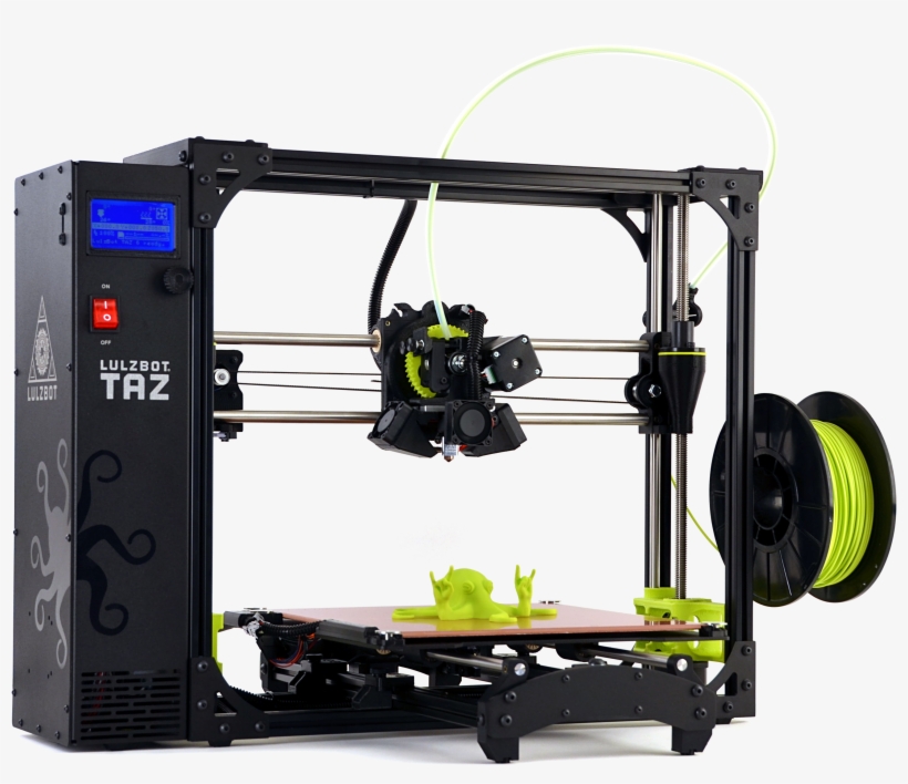 Taz 6 Angle V2 W Rock2pus Transparent - Lulzbot Taz 6 Open Source 3d Printer, transparent png #902539