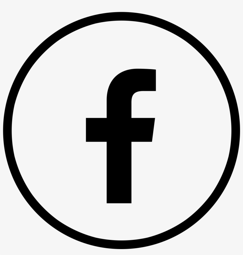 Facebook Logo Circle Black Transparent - Logo Fb Vector - Free