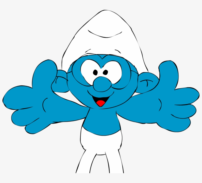 Brainy Smurf Png Image - Smurfs Hug Cartoon, transparent png #902669