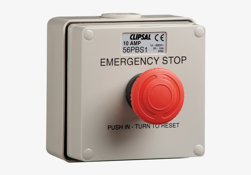 56pbs1 Push Button Control Station,3a, Emergency Stop - Emergency Stop Push Button, transparent png #903152