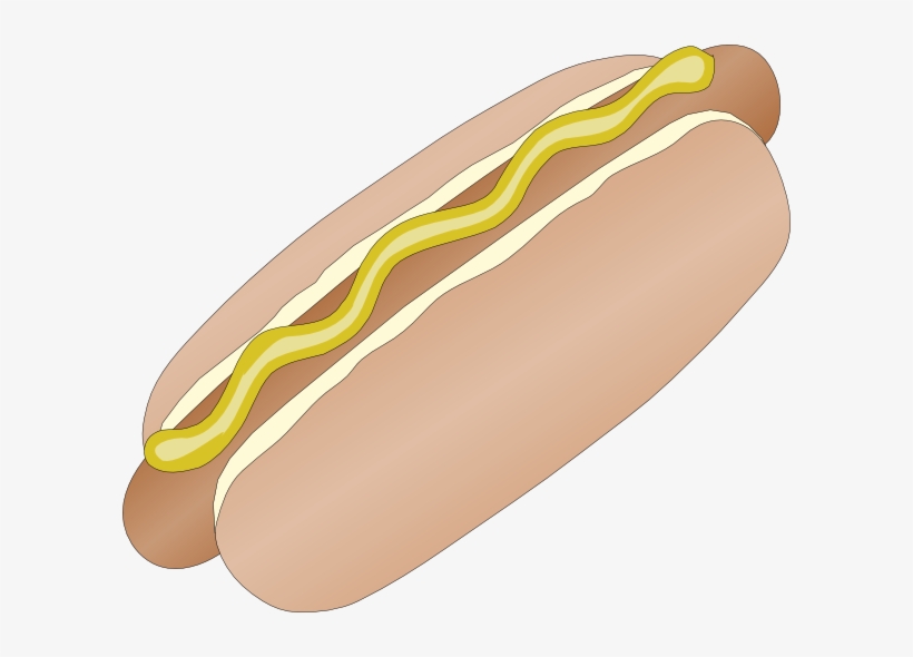 How To Set Use Hot Dog In Bun With Mustard Svg Vector, transparent png #903412