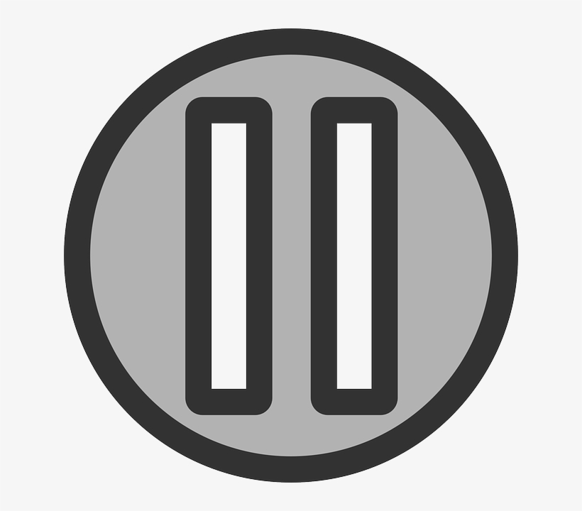 Flat, Theme, Action, Pause, Icon - Charing Cross Tube Station, transparent png #903416