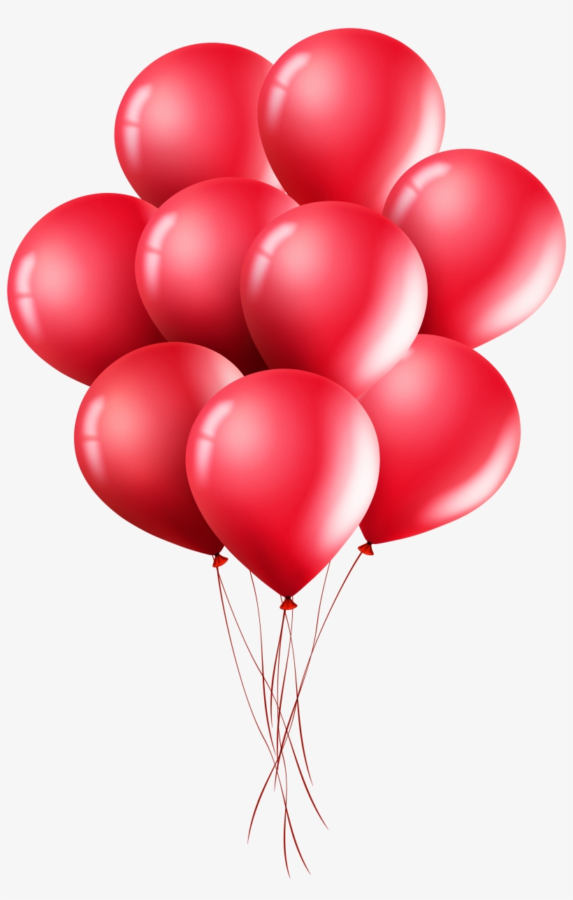 Clipart Balloons Red - Transparent Background Red Balloons Png, transparent png #903663