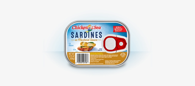 Sardines In Mustard Sauce - Chicken Of The Sea Lightly Smoked Sardines, transparent png #903997