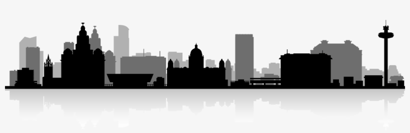 Liverpool - Liverpool Skyline Silhouette, transparent png #904096