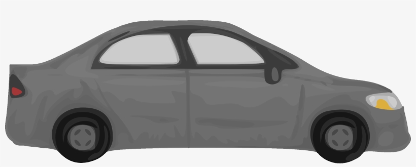 Rough Car Png Library Library - Grey Car Clipart, transparent png #904327