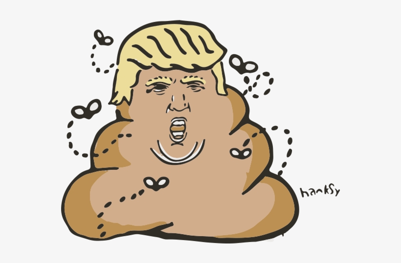 Time To Toss The Turd-tastic Trump - Graffiti Donald Trump, transparent png #904460