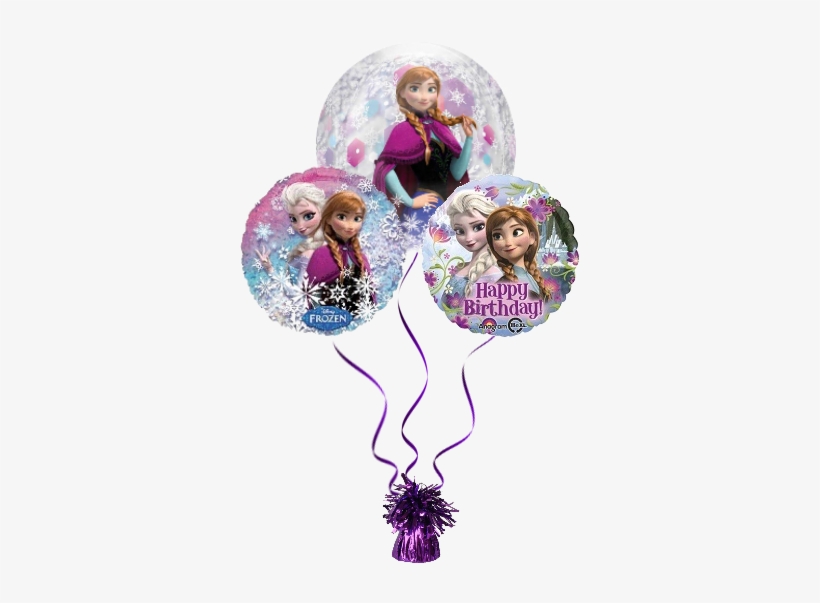 Frozen Balloons - Disney Frozen Photo Booth Prop Kit Balloon Decoration, transparent png #904571