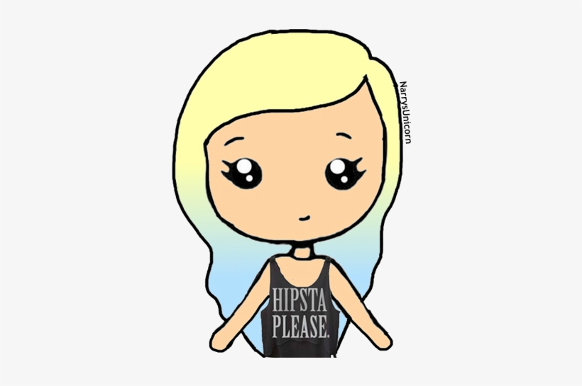 Cute Cartoon Girl Png Hd - Cafepress Hipsta Please T-shirt Tile Coaster, transparent png #904984