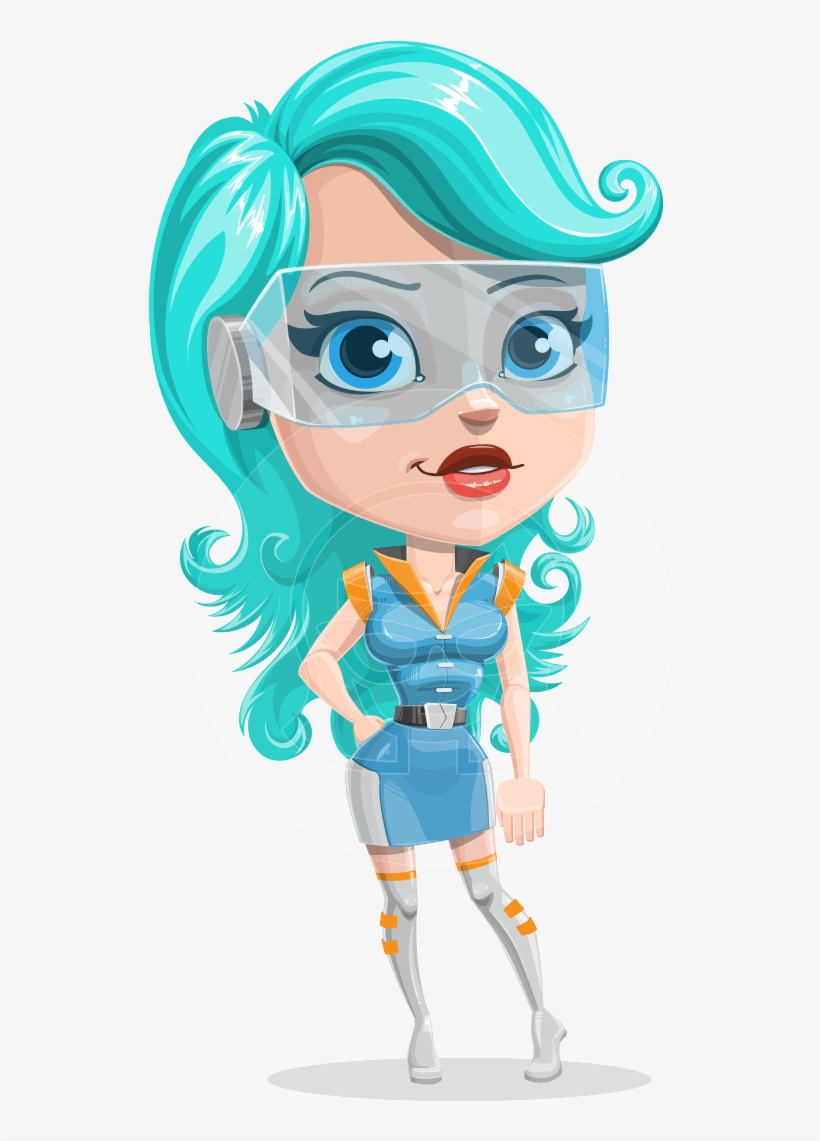 Neonna The Shiny Future Girl - Future Girl Clip Art, transparent png #905242
