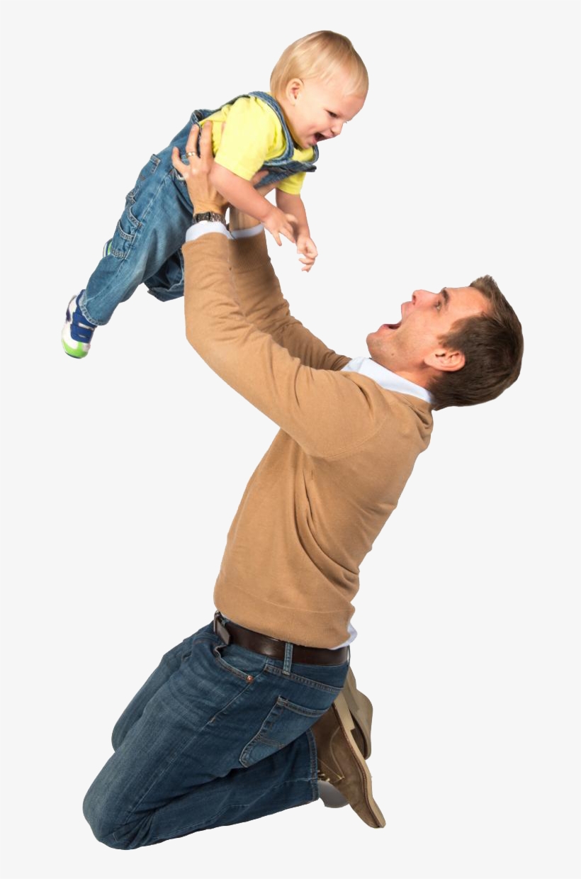 Dad And Kids Png Image With Transparent Background - Child, transparent png #905544
