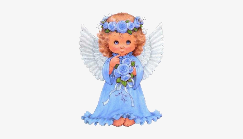 Cute Baby Images - Blue Baby Angel Png, transparent png #905667