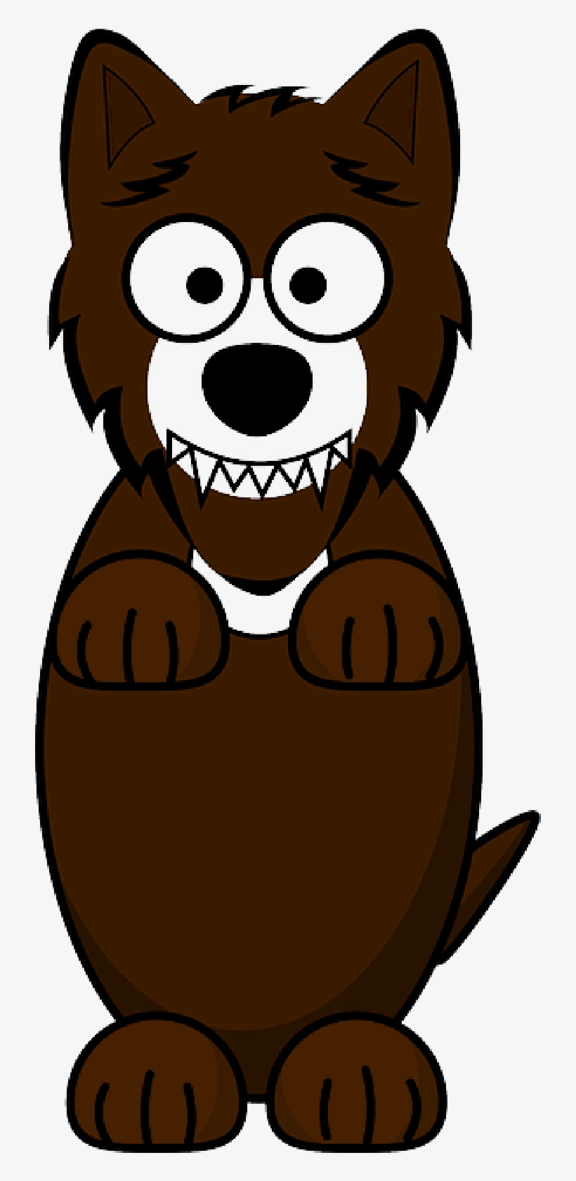Mb Image/png - Brown Wolf Cartoon Shower Curtain, transparent png #905923