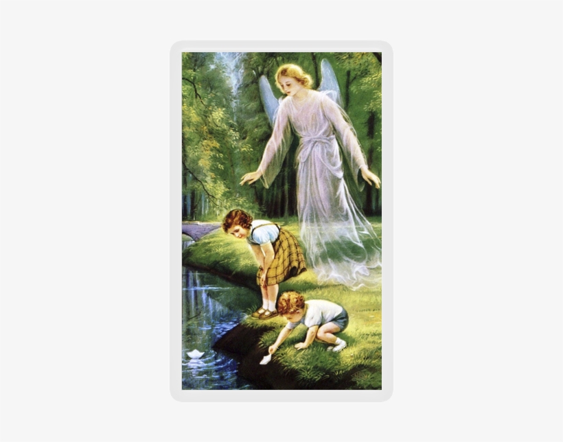 Guardian Angel With Children - Guardian Angels Watch Over Us, transparent png #906247