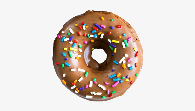 Chocolate Sprinkle Donut - Doughnut, transparent png #906579