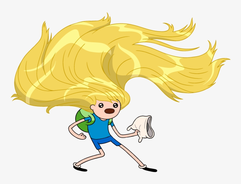 Long Hair Finn - Finn Adventure Time Long Hair, transparent png #906724