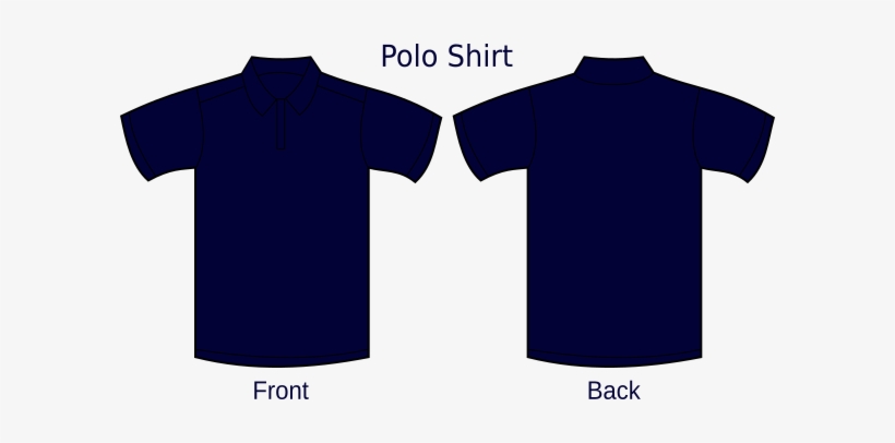 Download Small - Navy Blue Polo T Shirt Template - Free Transparent ...