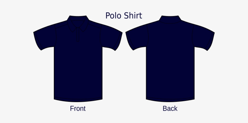 Blue polo shirt template shop
