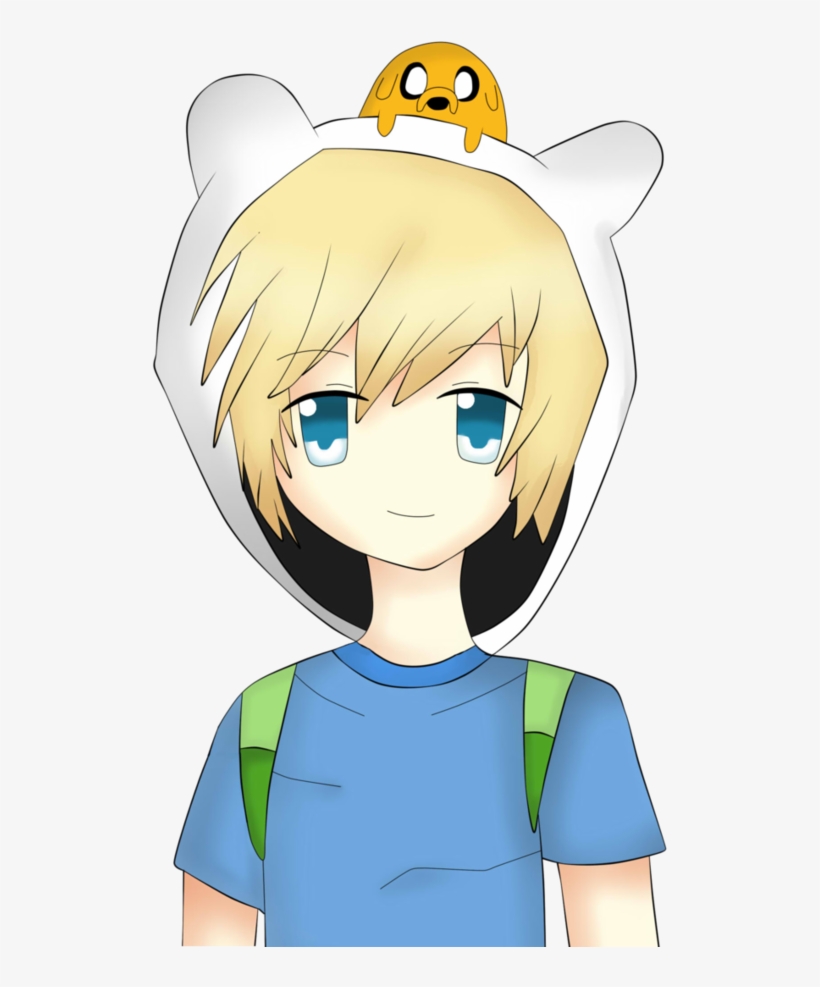 Clipart Royalty Free Tiny Jake And The By Kawaiigirl - Anime Finn The Human, transparent png #906873