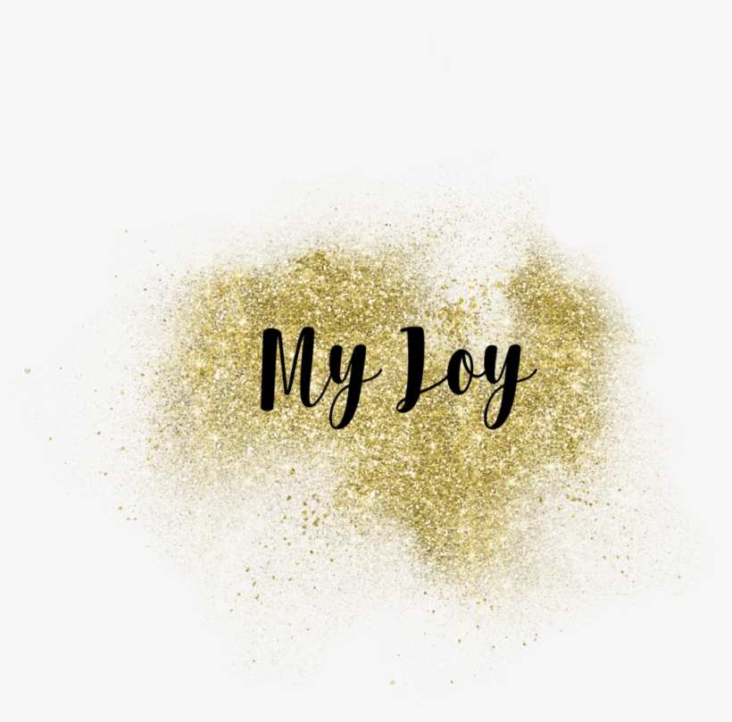 My Joy - Imitat-goldglitter-hintergrund-muster-schein Karte, transparent png #906997