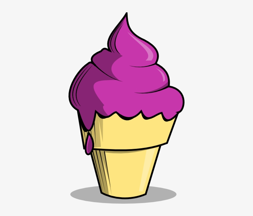 Violet Clipart Ice Cream - Violet Ice Cream Clipart, transparent png #907377