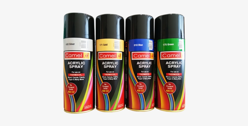 Camel Spray Paint 5 Items - Camlin Acrylic Spray Paint, transparent png #907783