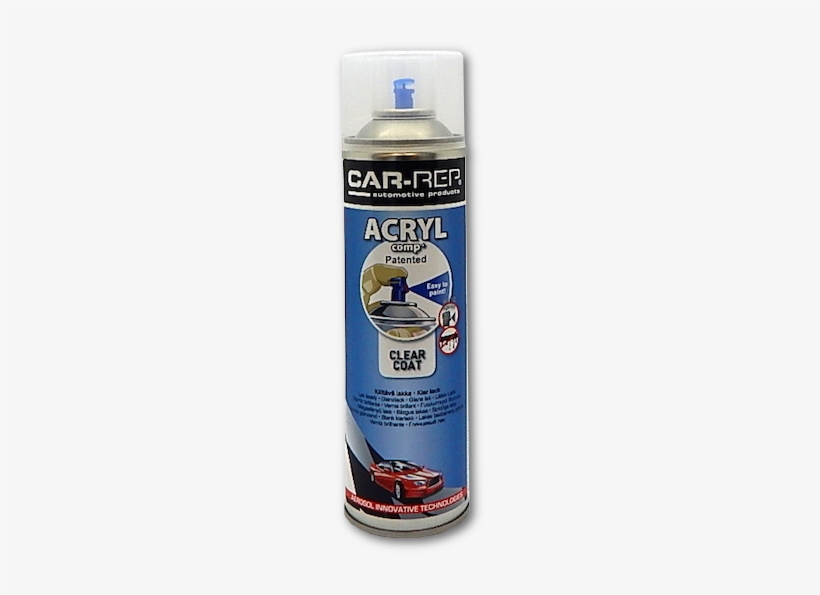 Autolak Acrylcomp Čer Satin 500ml, transparent png #907844
