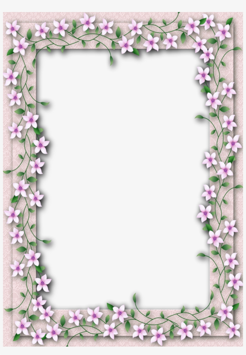 Delicate Png Transparent Flower Frame - Transparent Flower Photo Frame, transparent png #908230