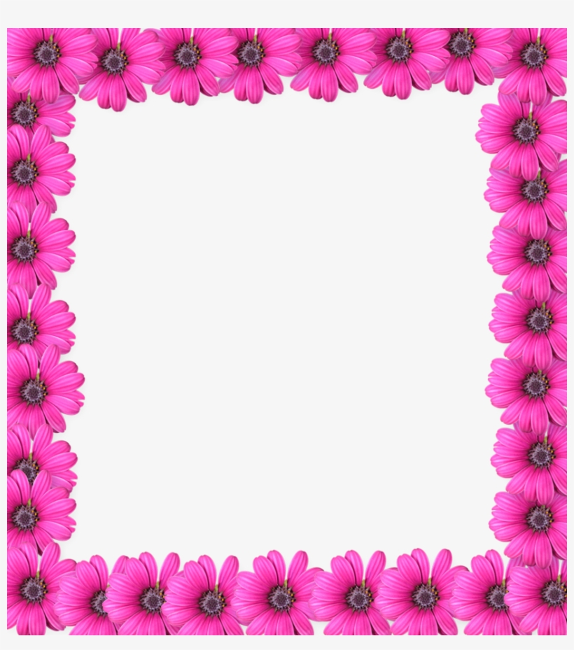 Abstract Floral Frame Png - Flower Frame Png, transparent png #908367