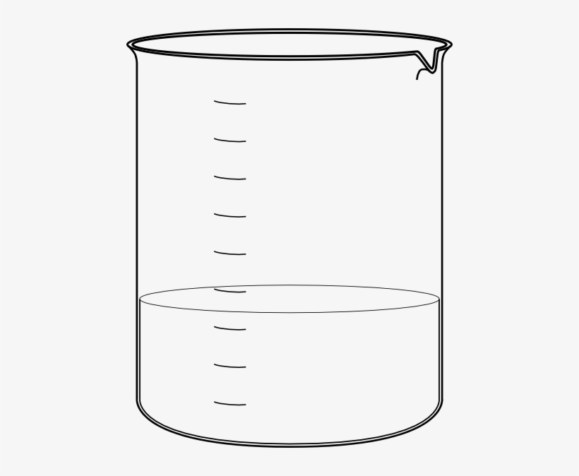 Small - Black And White Pics Of A Beaker, transparent png #909119