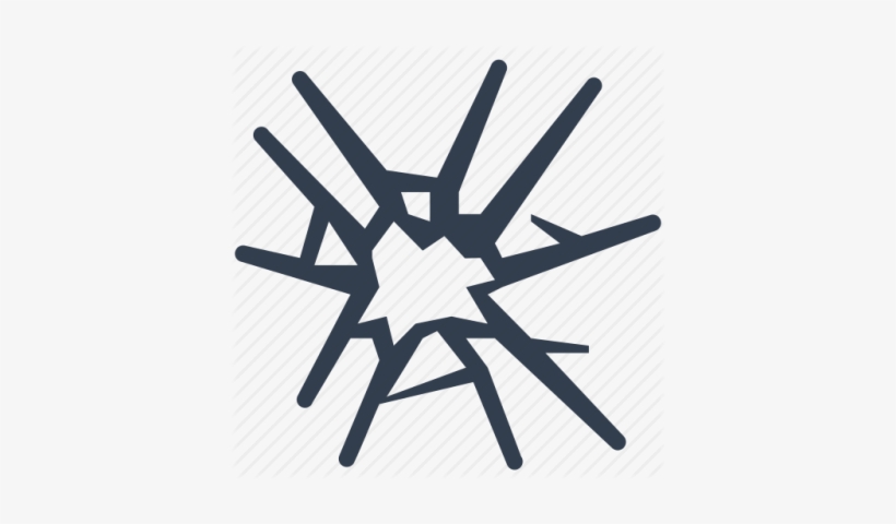 Broken, Glass, Safety, Security, Shattered, Thief, - Icon, transparent png #909466