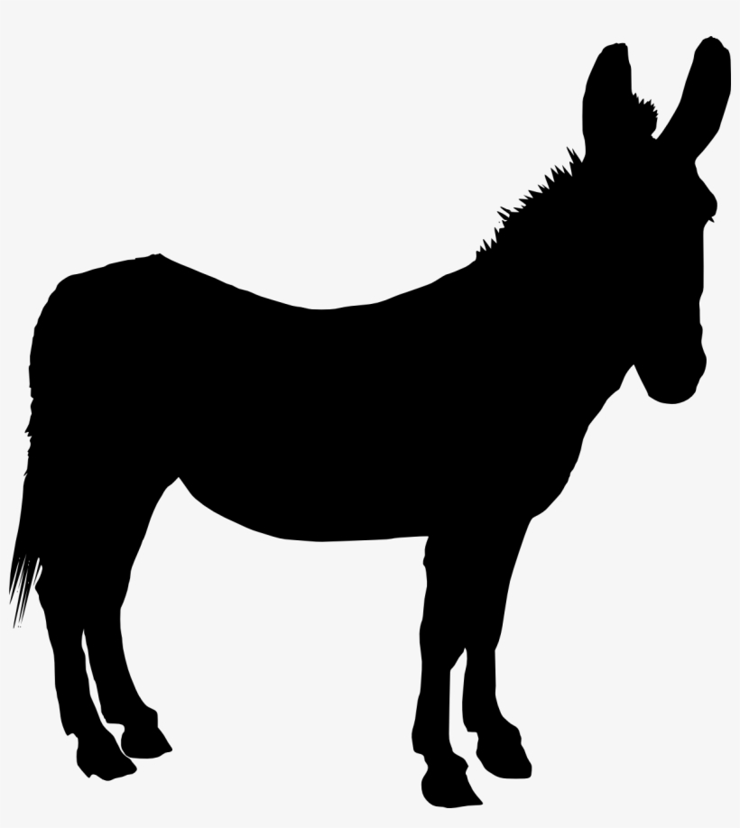 5 Donkey Silhouettes - Donkey Silhouette Png, transparent png #909502