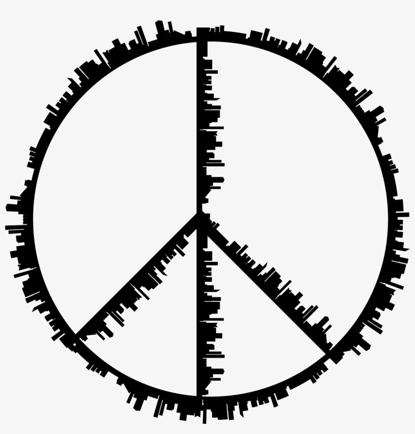 This Free Icons Png Design Of Peace Sign City Silhouette, transparent png #909505