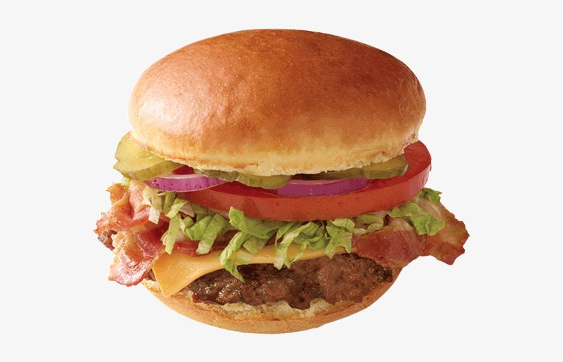 Classic Bacon Cheeseburger - Hamburger, transparent png #909688