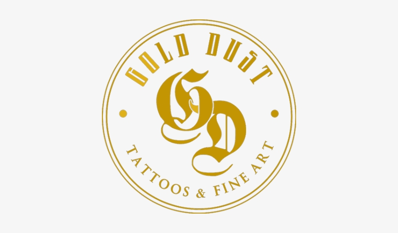 Gold Dust Tattoos - Gothic Free Font, transparent png #909837