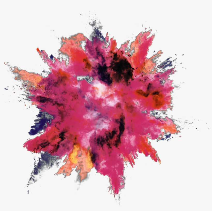 Explosion Color Powder Dust - #beinspired: A Blueprint For Dreamers [book], transparent png #909842