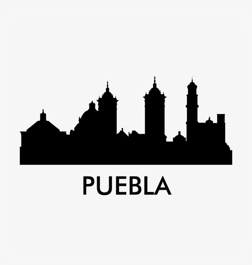 Puebla Skyline Decal - Puebla Silhouette Novelty Metal License Plate Lp-8740, transparent png #909977