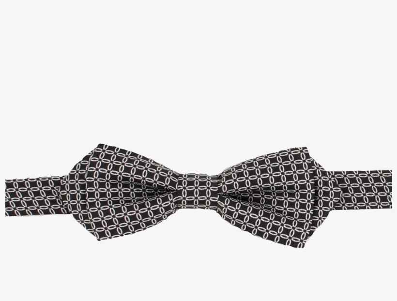 Black & White Micro Geometric Design Bow Tie - Polka Dot, transparent png #9000701