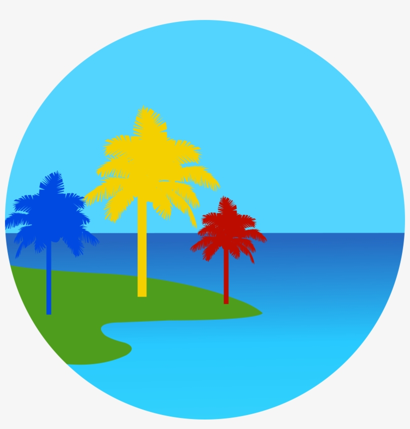 Painted Trees Of Hawaii - Palm Tree, transparent png #9000775