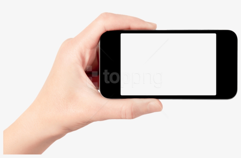 Free Png Hand Holding Smartphone Png Images Transparent - Hand In Mobile Png, transparent png #9000786