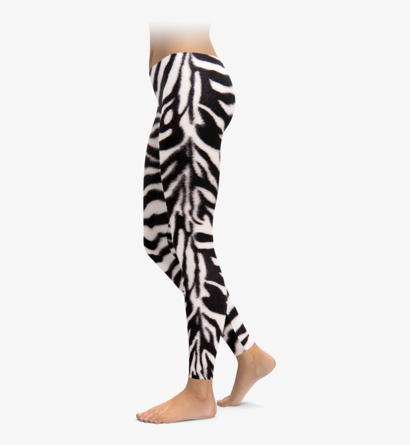 Zebra Stripes Leggings - Leggings, transparent png #9001034