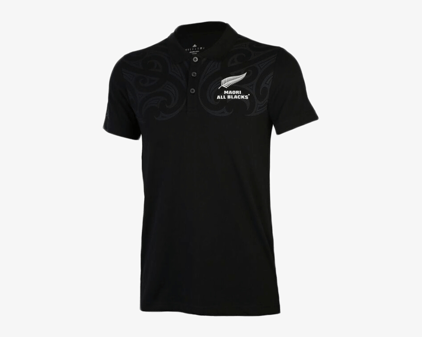 Maori All Blacks Polo - Basic Mens Black Tee, transparent png #9001132