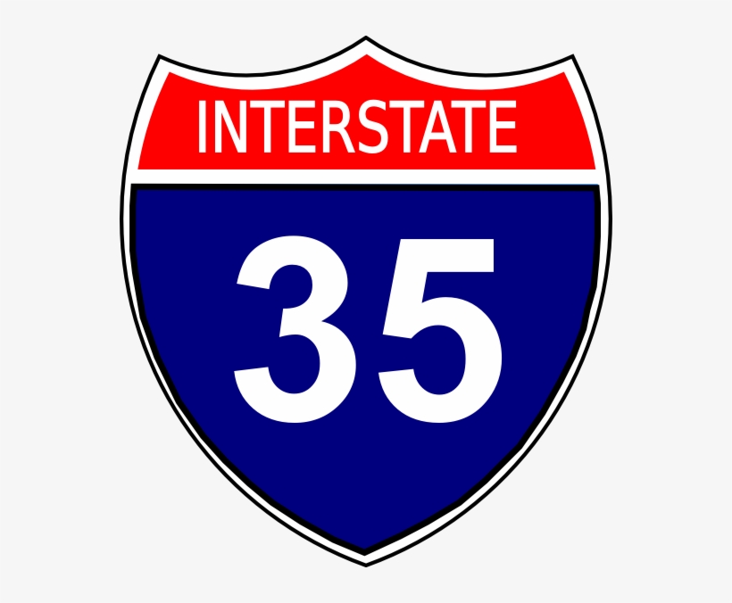 Blank Sign Blank Interstate Sign - Interstate Highway Sign, transparent png #9001948