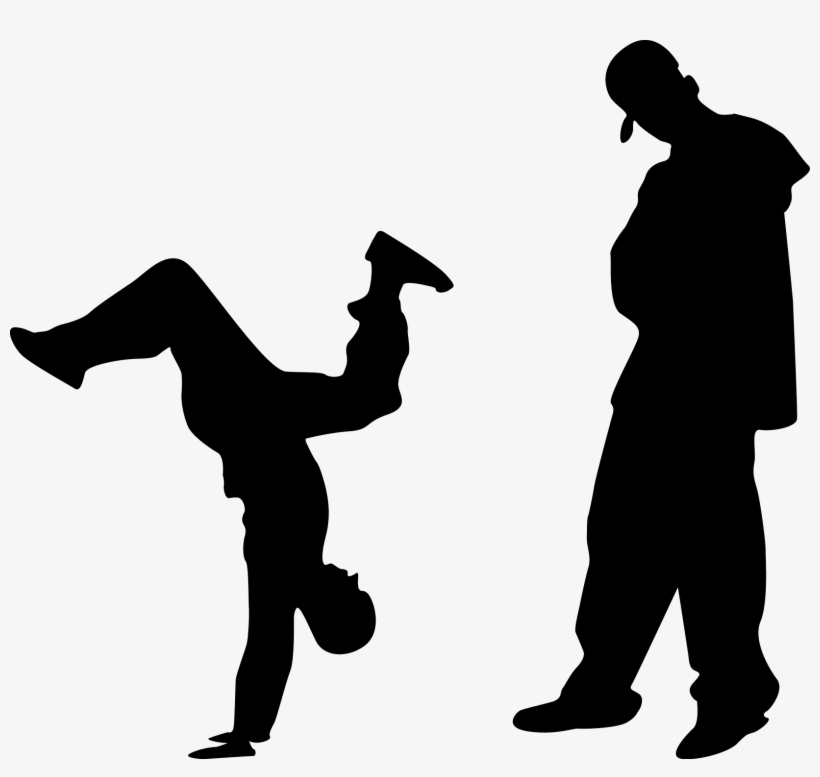Wall Stickers, Sport Stickers, Decoration For Teenager, - Hip Hop Silhouette Png, transparent png #9002496