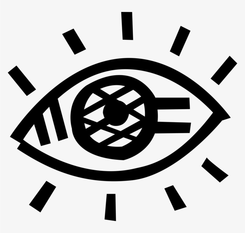 Vector Illustration Of Human Eye Has Vision - Circle, transparent png #9003434