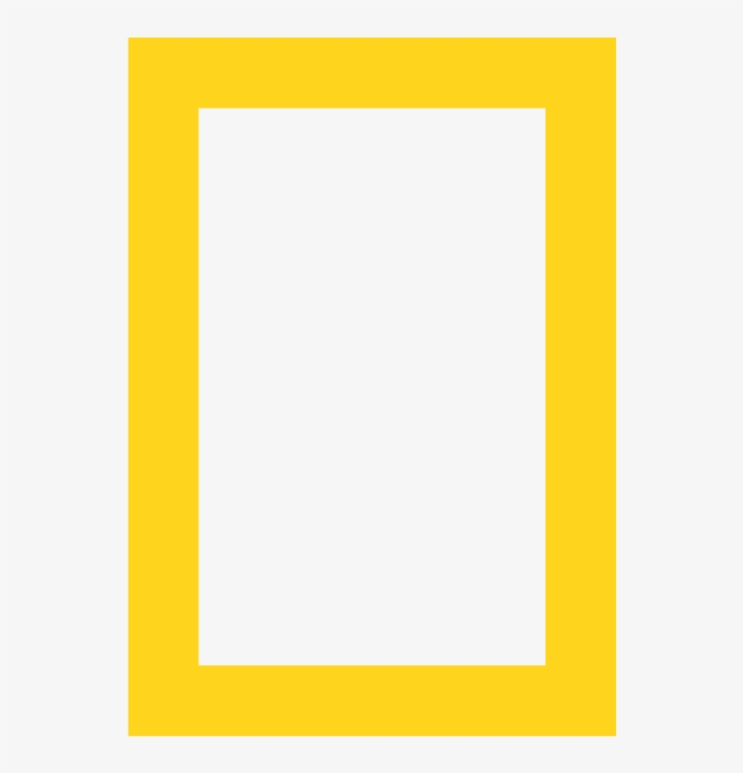 National Geographic Web Maps - National Geographic Yellow Frame, transparent png #9004099