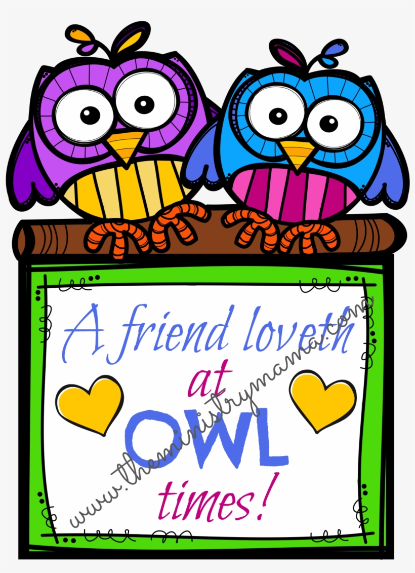 The Owls Have Two Different Sayings, “a Friend Loveth - Happiness Activity, transparent png #9004110