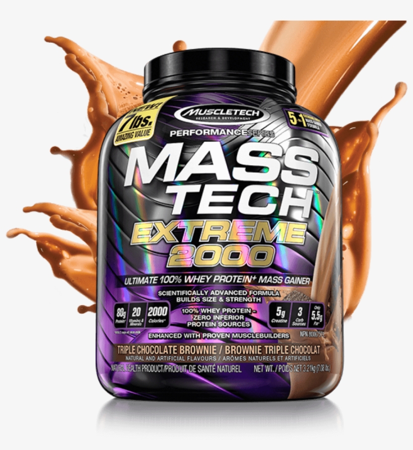Muscletech Mass Gainer 2000, transparent png #9004470
