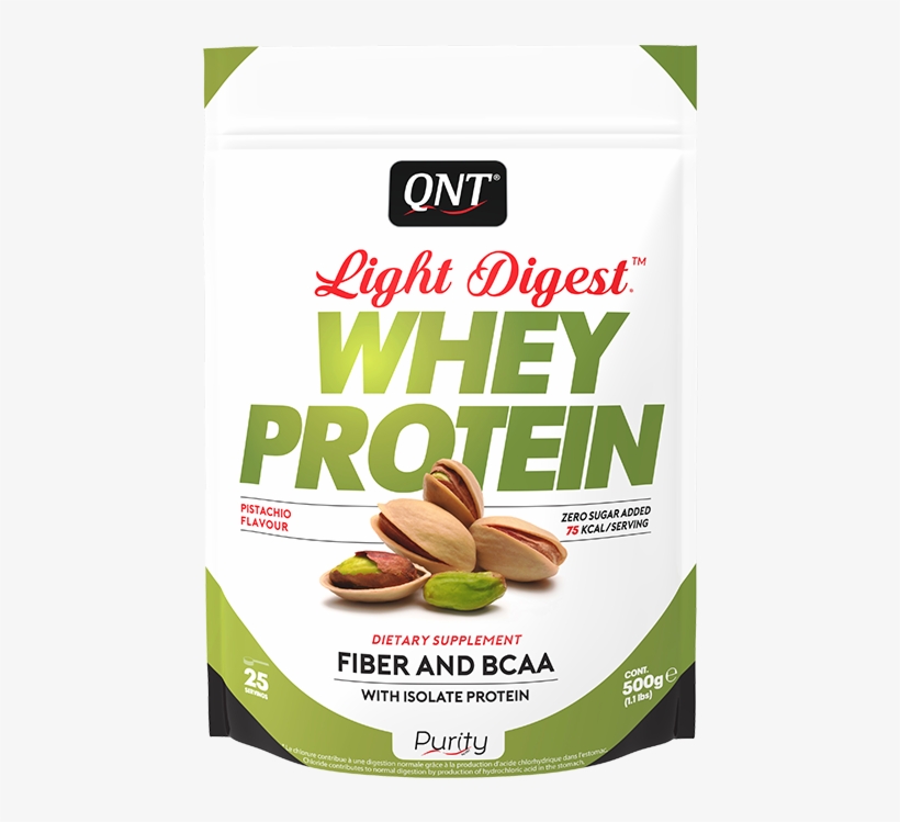 Qnt Direct Whey Protein Light Digest Pistachio 500 - Whey Protein Pistachio, transparent png #9004553